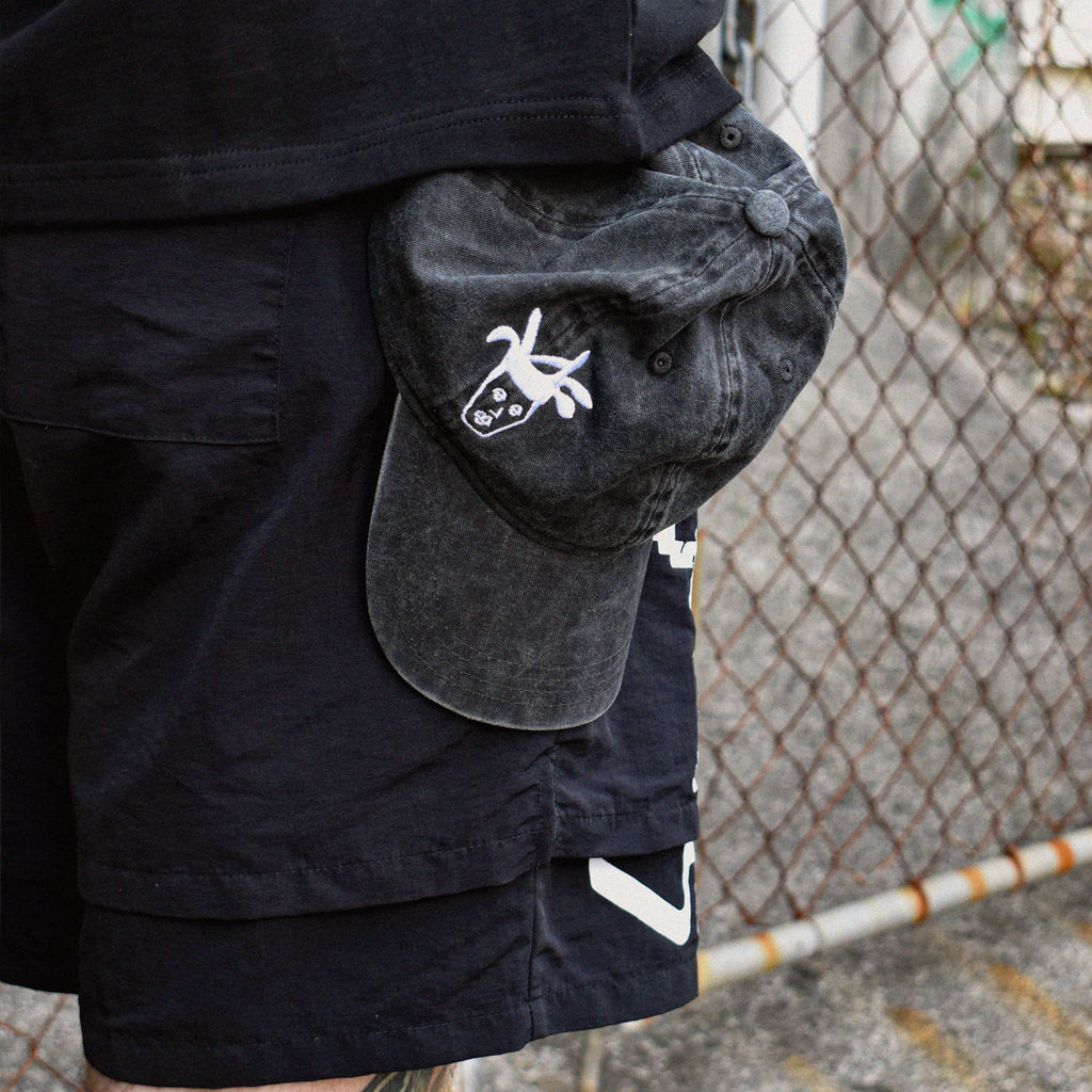 Points x Bawska Cap - Washed Black | Brisbane Australia - ON HIP