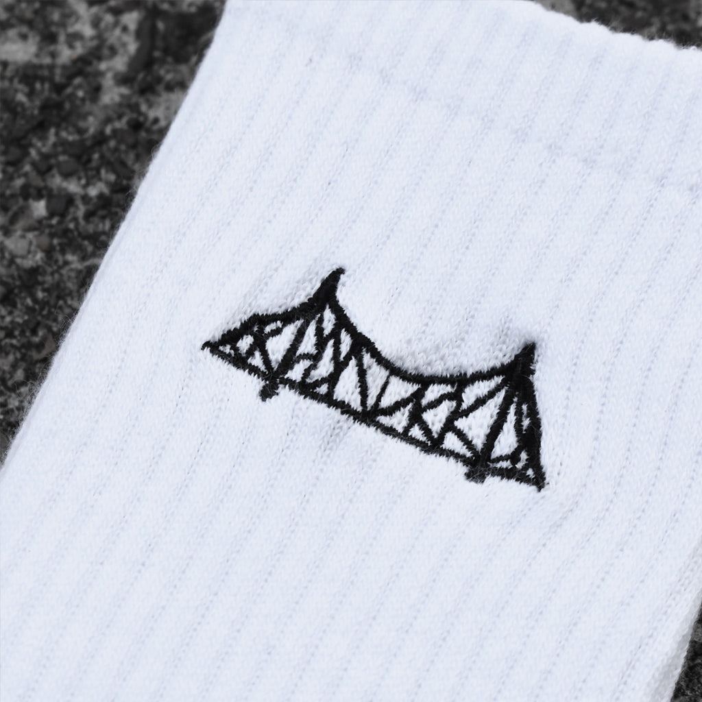 Points x AM Social Socks - White | Australia New Zealand Story Bridge