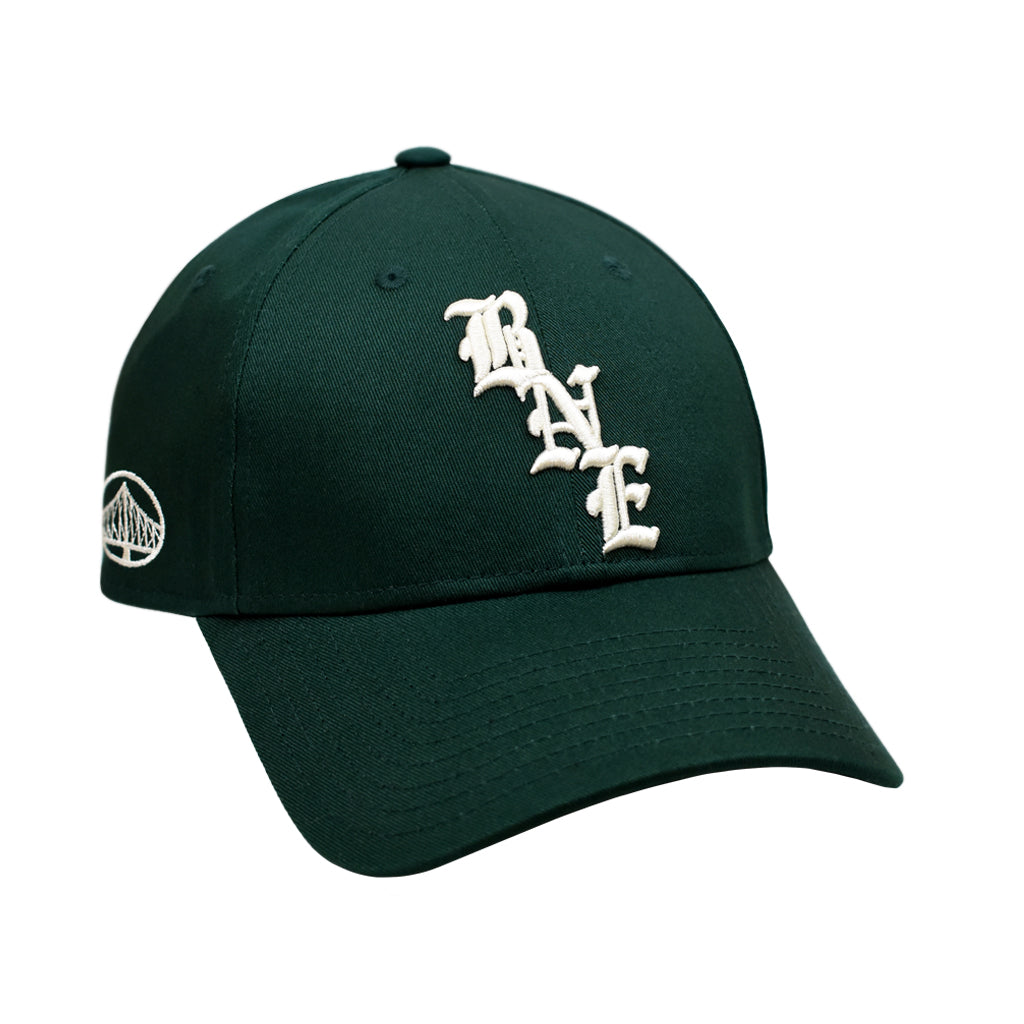 Points Team BNE Baseball Cap - Dark Green / Off White | Brisbane Australia LEFT
