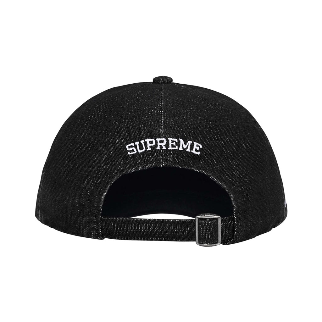 Supreme Cordura Denim S Logo 6-Panel Cap - Black BACK Australia New Zealand