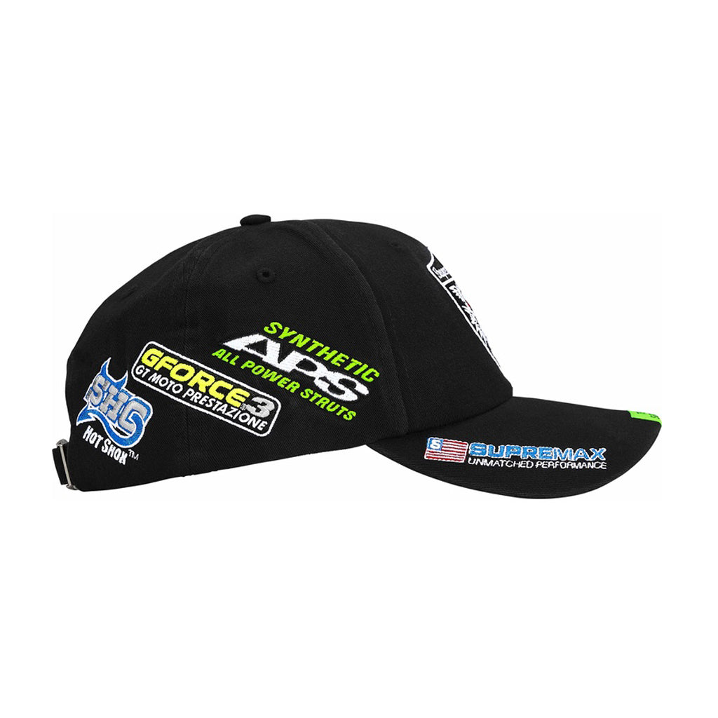 Supreme Racing Team 6 panel cap - Black Side Right Australia New Zealand