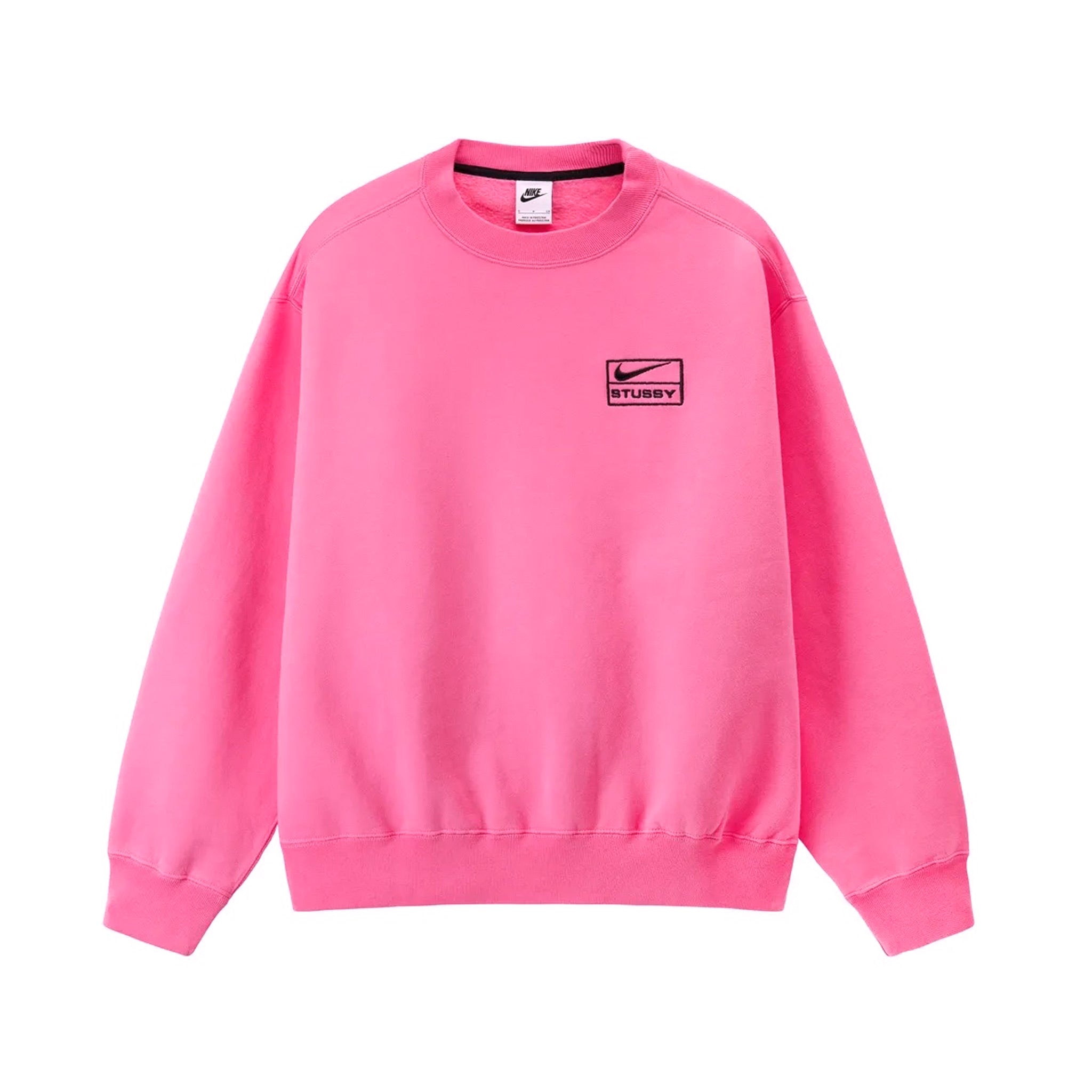 Nike x Stussy NRG BR Fleece Crewneck - Pink | Points Streetwear