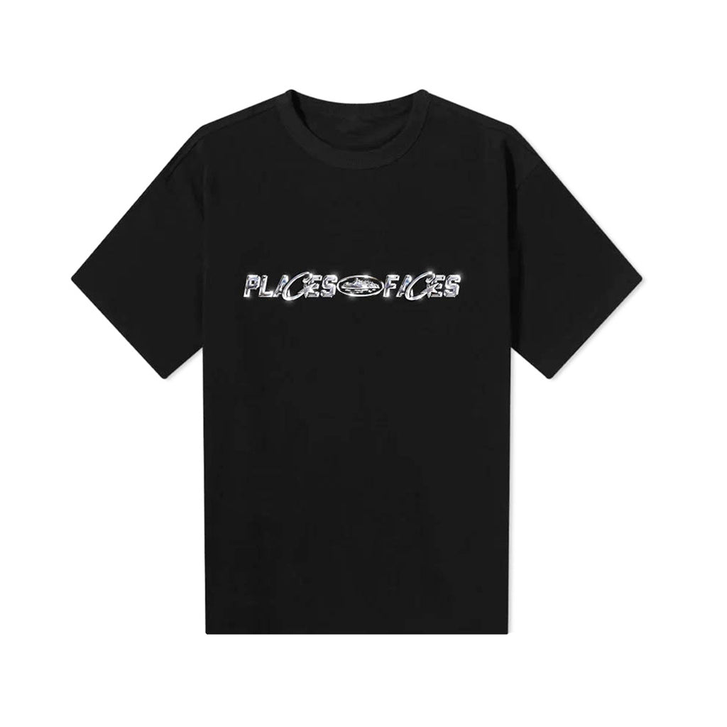 Corteiz x PLACES+FACES Tee – Black FRONT | Australia New Zealand