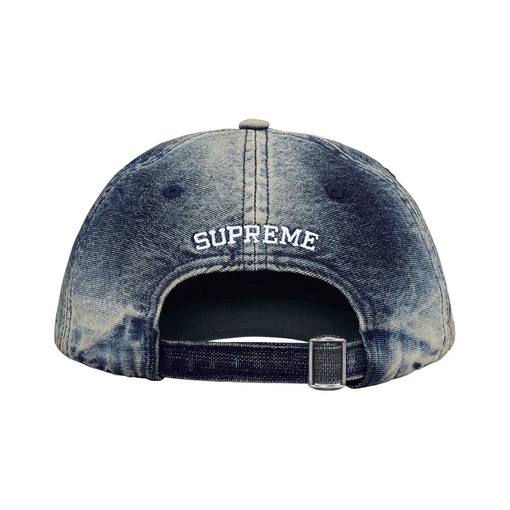 Supreme Cordura Denim  S Logo 6-Panel Cap - Dirty Wash BACK Australia New Zealand