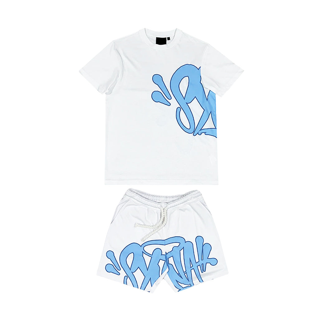 Syna World Logo Twin Set - White / Blue | Australia New Zealand 