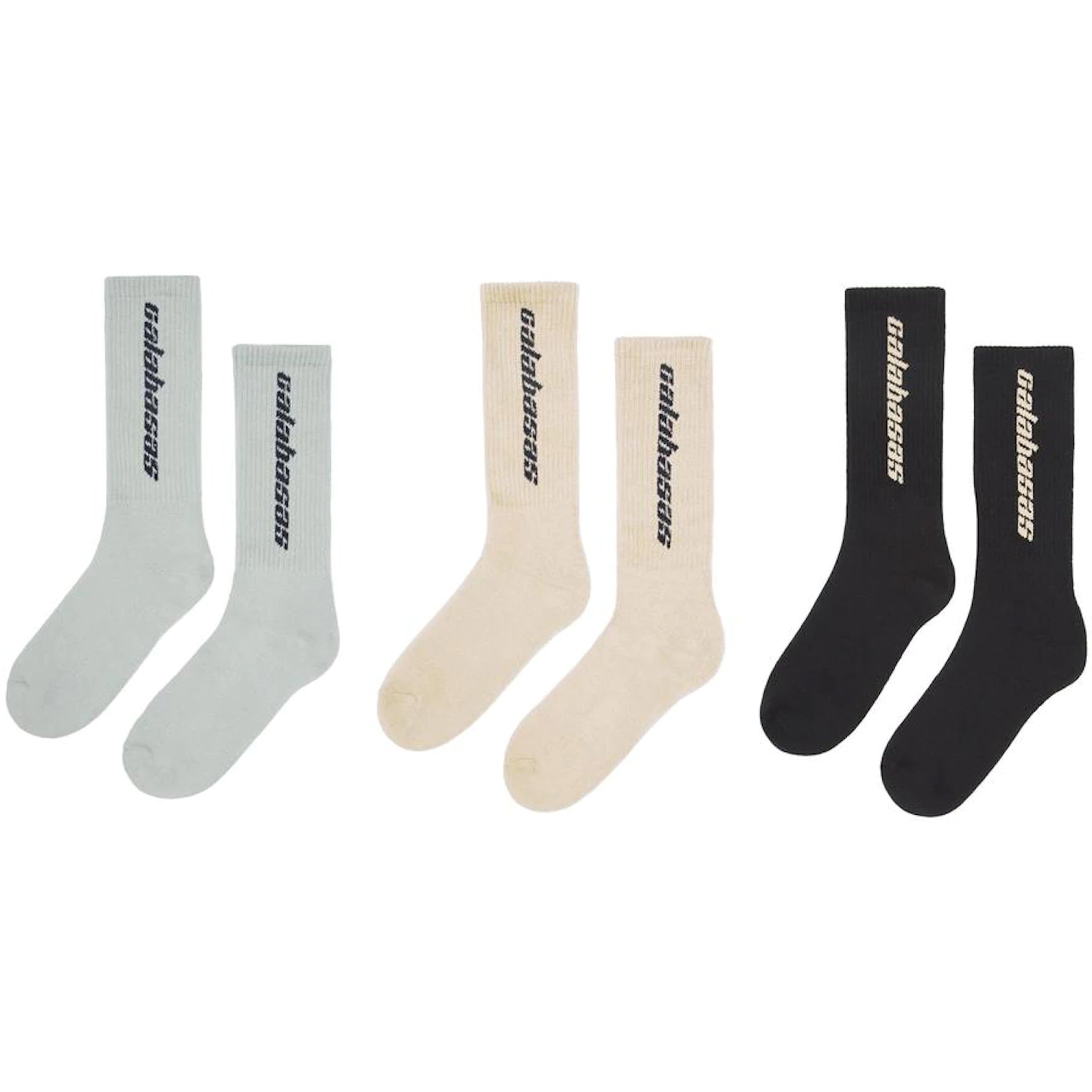 Yeezy Calabasas Socks - Core/ Glacier/ Sand | Australia New Zealand 
