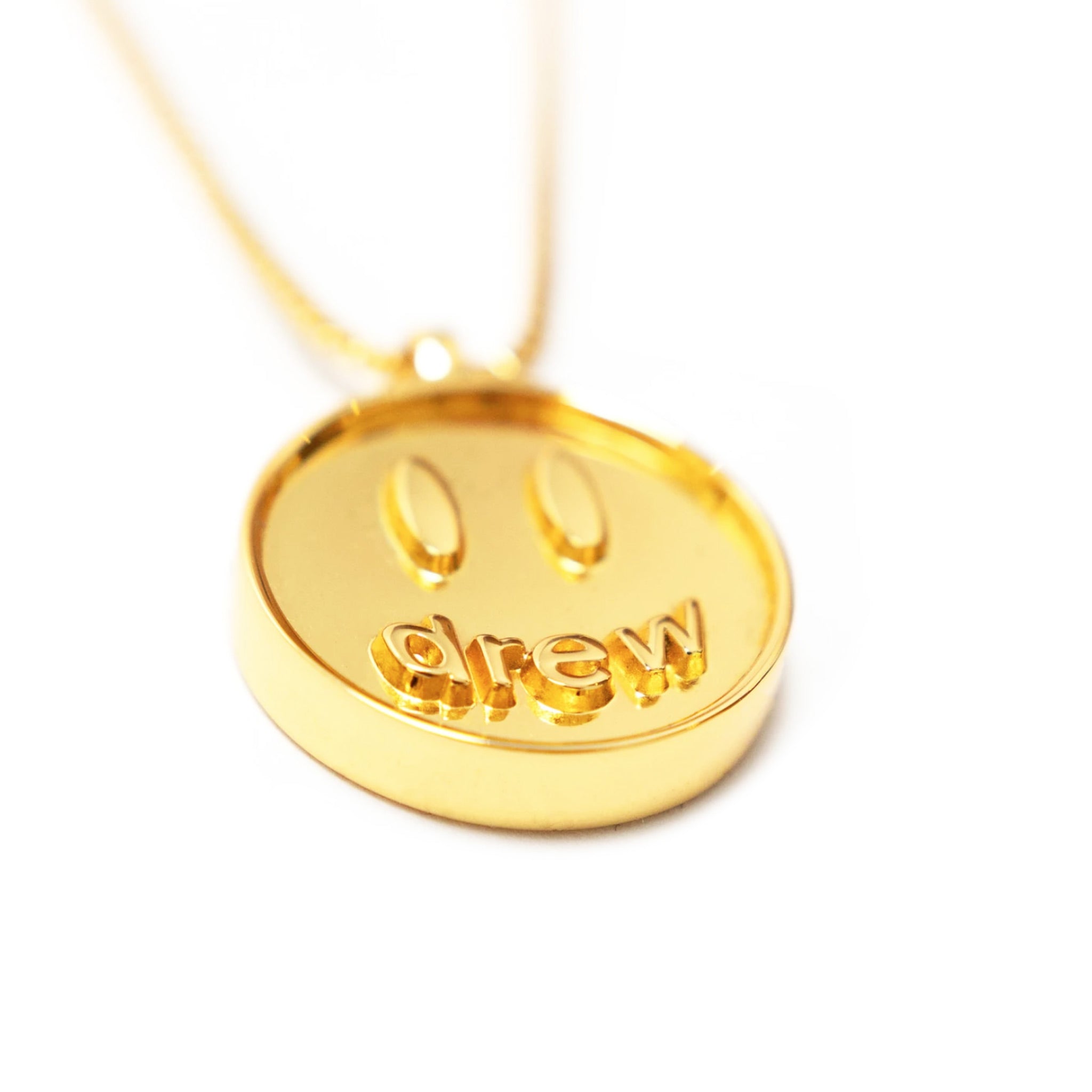 Drew House Mascot Pendant Necklace - 24k Gold Plated | Points